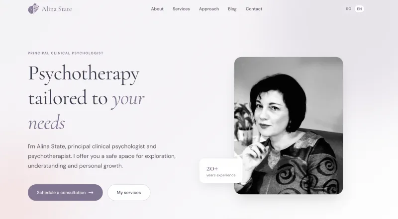 Alina State Psychology website