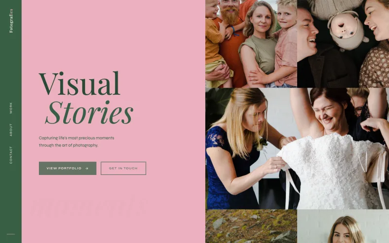 Fotografies photography portfolio website