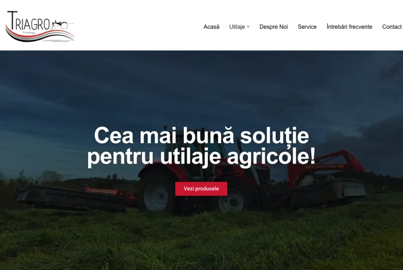 Triagro agricultural equipment website
